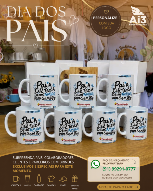 Caneca Personalizada de Cerâmica 325 ml em Belém